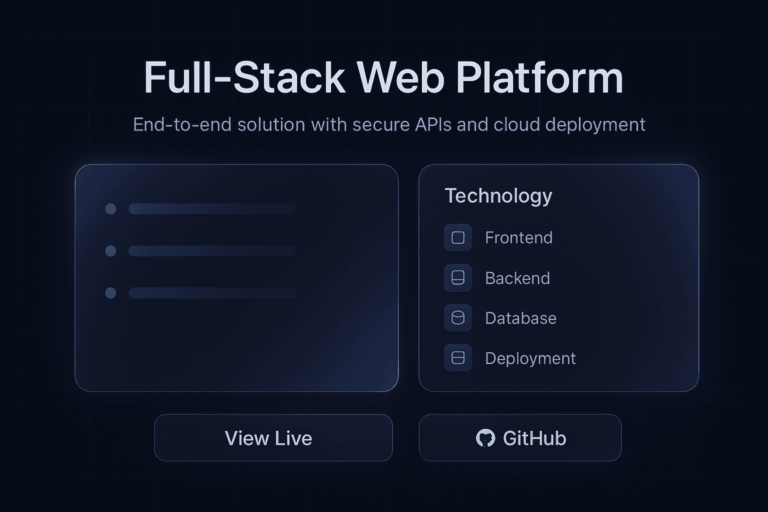 Full-Stack Web Platform